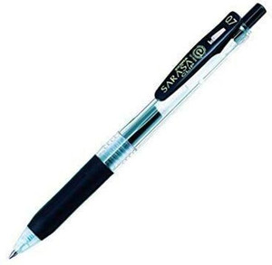 Zebra Penna A Sfera Gel Sarasa Clip 0.7mm Blu: Set Da 5 Penne Retrattili Con Inchiostro Pigmentato E Impugnatura In Gomma - 3