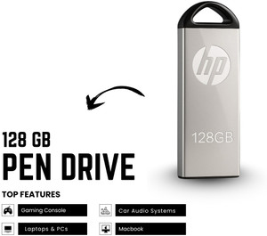 HP v220w USB 2.0 128GB Pen Drive, Metal 128 GB Pen Drive Price in India ...