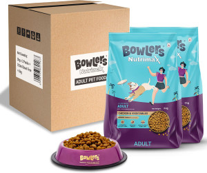 Bowlers Nutrimax Adult Chicken & Vegetables |3 kg|Economy|18 Months ...