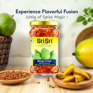 Sri Sri Tattva Mango Pickle with Rice Bran Oil 300 g | Mango Pickle ...