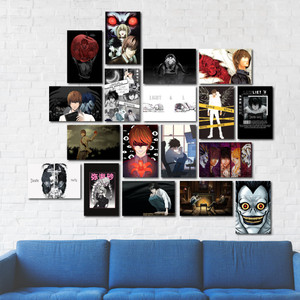 Death note - Anime-Japanese manga WALL DECOR | PACK OF 18 wall collage ...