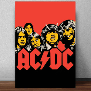 AC/DC Rock band Poster for Room & Office (13 Inch X 19 Inch, Rolled ...