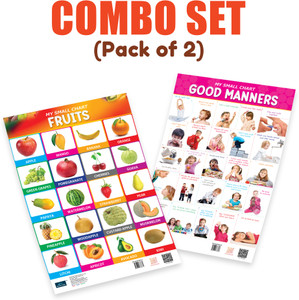 Bookford Publications My small chart Fruits & Good Manners (Set of 2 ...