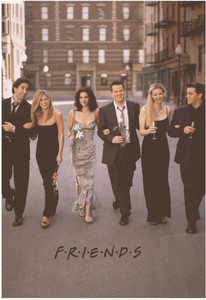 Friends TV Series Final Season Cast Walk Wall Poster A3 Size ...