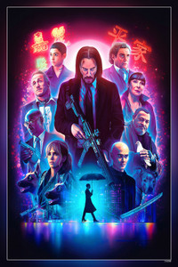 John Wick John Wick Chapter Keanu Reeves Movie Vertical Matte Finish ...