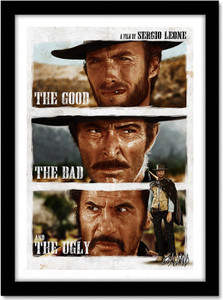 The Good, the Bad and the Ugly Movie Framed Poster With Acrylic Sheet ...