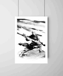 Kung Fu Ink Art | Wall Decor Items | Home Decor Poster Prints | Paper ...