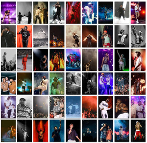 Pack of 54 Hip Hop Rapper Wall Collage Kit Posters - 4 x 6 Inches ...