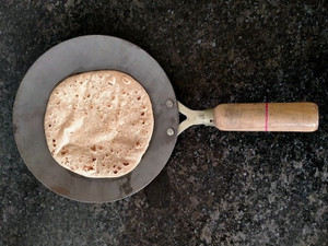 G&D Chapati Tawa Antihaft-Pfanne 285mm - Aluminium Mit Holzspatel Für Roti & Paratha