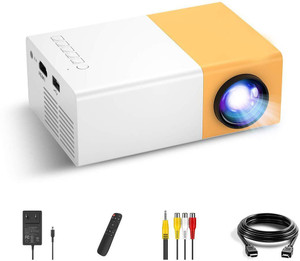 Cubonic UC-500 Mini Home Theater LED Portable Projector with Remote ...