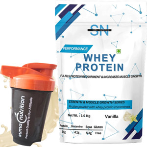 sumanutrition Whey Protein Powder_1Kg, Gold Standard Formulation ...