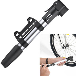 CHIMONA Bike Air Pump 160 PSI, Portable Bike Tire Pumps With Schrader And Presta Valve Mini Floor Bicycle Air Pump With Ball Needles And Balloons
