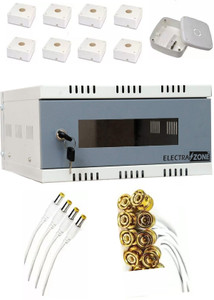 ELECTRA ZONE 2U Dvr rack / 8 SQUARE Pvc Housing and 4 Pec DC 8Pecs of ...