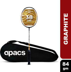 APACS Z-Ziggler Limited Edition (38 LBS) Black, Gold Unstrung Badminton ...