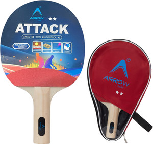 ArrowMax Table Tennis Bat Racket Premium Wood For Kids Adults Full Zip ...