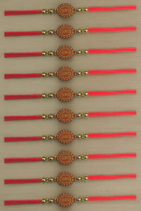 MISHAV Designer DESINER RAKHI 44 Mauli Thread, Pearl, Plastic (PVC ...