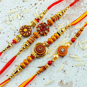 Charmify Thread Rakhi Set For Brother With Roli Chawal-R3 Mauli Thread ...