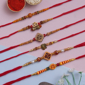 Rakhi Nation Designer CQ-CI-CC-CV-O2-O5 Assorted Rakhi Set Price in ...