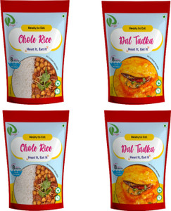 Dryfii Ready-to-Eat-Food | Chole Rice & Dal Tadka | Rehydrated 1200 g ...