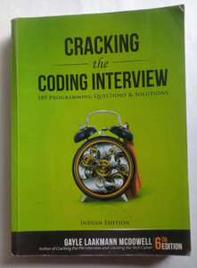 CRACKING THE CODING INTERVIEW (OLD USED BOOK) 189 Programming Questions ...