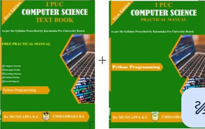 1st PUC - COMPUTER SCIENCE - Text Book + Practical Manual|Set Of 2 ...