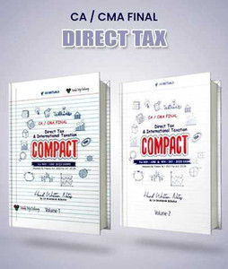 CA / CMA Final Compact A Handwritten Notes On Direct Tax (Set Of 3 ...