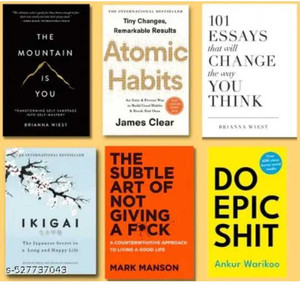 Atomic Habits+ 101 Essays That Will Change The Way You Think+ Ikigai+ ...