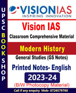 Vision Ias Notes Modern History Book For Ias General Studies Gs