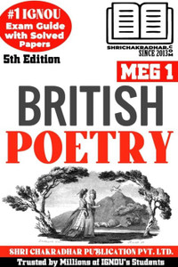 Ignou Meg 1 Help Book British Poetry 5th Edition Ignou Study Notes Guidebook Chapter Wise Ignou Meg 1 Help Book British Poetry 5th Edition Ignou Study Notes Guidebook Chapter Wise