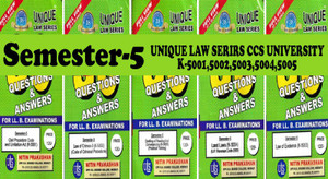 Unique Law Series For Ccs University Semester 5 With Questions Unique Law Series For Ccs University Semester 5 With Questions