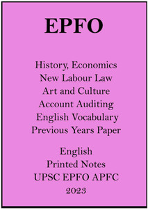 EPFO Entrance Exam Study Notes In English For UPSC 2023: Buy EPFO ...