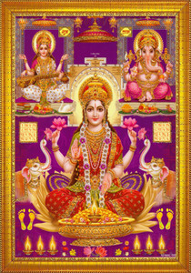 Laxmi Ji Roop jog craft laxmi ji photo frame, laxmi ji depawali poojan panna ...