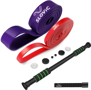 SLOVIC Fabric Resistance Bands Set – 5 Anti-Slip Loop Bands (10-25 Lbs) With 30+ Workout Guide, For Glutes, Legs & Home/Gym Training - View #10