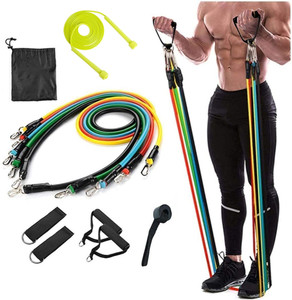 NORWICH ENTERPRISE T11 Pcs Resistance Band Exercise Toning Tube Set For ...