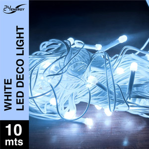 24 ENERGY 25 LEDs 10 m White Steady Bulb Rice Lights Price in India ...
