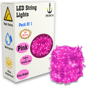 PESCA 40 LEDs 11 m Pink Steady String Rice Lights Price in India - Buy ...