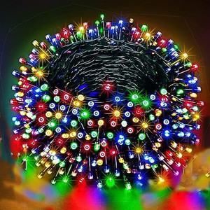 Flysmart 100 LEDs 50 m Multicolor Color Changing, Flickering, Steady ...