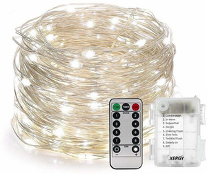 XERGY 100 LEDs 10 m White Steady String Rice Lights Price in India ...