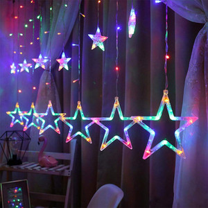 SPARKLY 140 LEDs 5.08 m Multicolor Flickering, Steady Star Rice Lights ...