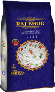 Raj Bhog 1121 Basmati Rice XXXL Extra Long Grain Pack of 2x10 Kgs ...