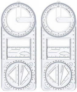 Monserrat Ruler Math Flipkart.com | Ajarvar Multifunctional Geometric Ruler – Transparent ...