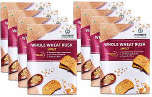 Nutribee Whole Wheat Atta Sweet Rusk | Refined Sugar-Free | Healthy ...