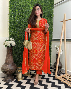 ANNI DESIGNER Kurta Da Donna In Misto Rayon, Vestibilit Dritta Con Pantaloni E Dupatta Raja Saab Beigelbeigelarge~p136666556