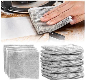 Utensils Rag vbr Wire Dishwashing Rags for Wet and Dry Stainless Steel Scrubber for ...
