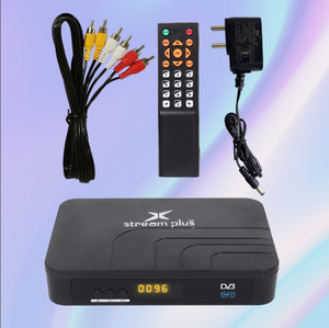 STREAM PLUS 1010 SD DVB-S Digital FTA Set-Top Box GET LIFETIME FREE TV ...