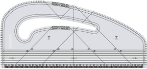 Kitoarts Pattern Master Marking Ruler,Tailoring Material,French Curve ...