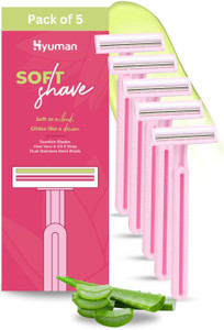 Hyuman SoftShave Body Shaving Razor Hair Removal Razor, Aloe Vera & Vit ...