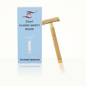 Pearl Shaving Double Edge Butterfly Safety Razor LS-01 (Gold), Men ...