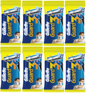Gillette Guard3 8 Razor (Pack of 8), Men - Price in India, Buy Gillette ...
