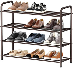 Globle Shine 4-Tier Shoe Rack Storage Organizer 16 Pair for Bedroom ...